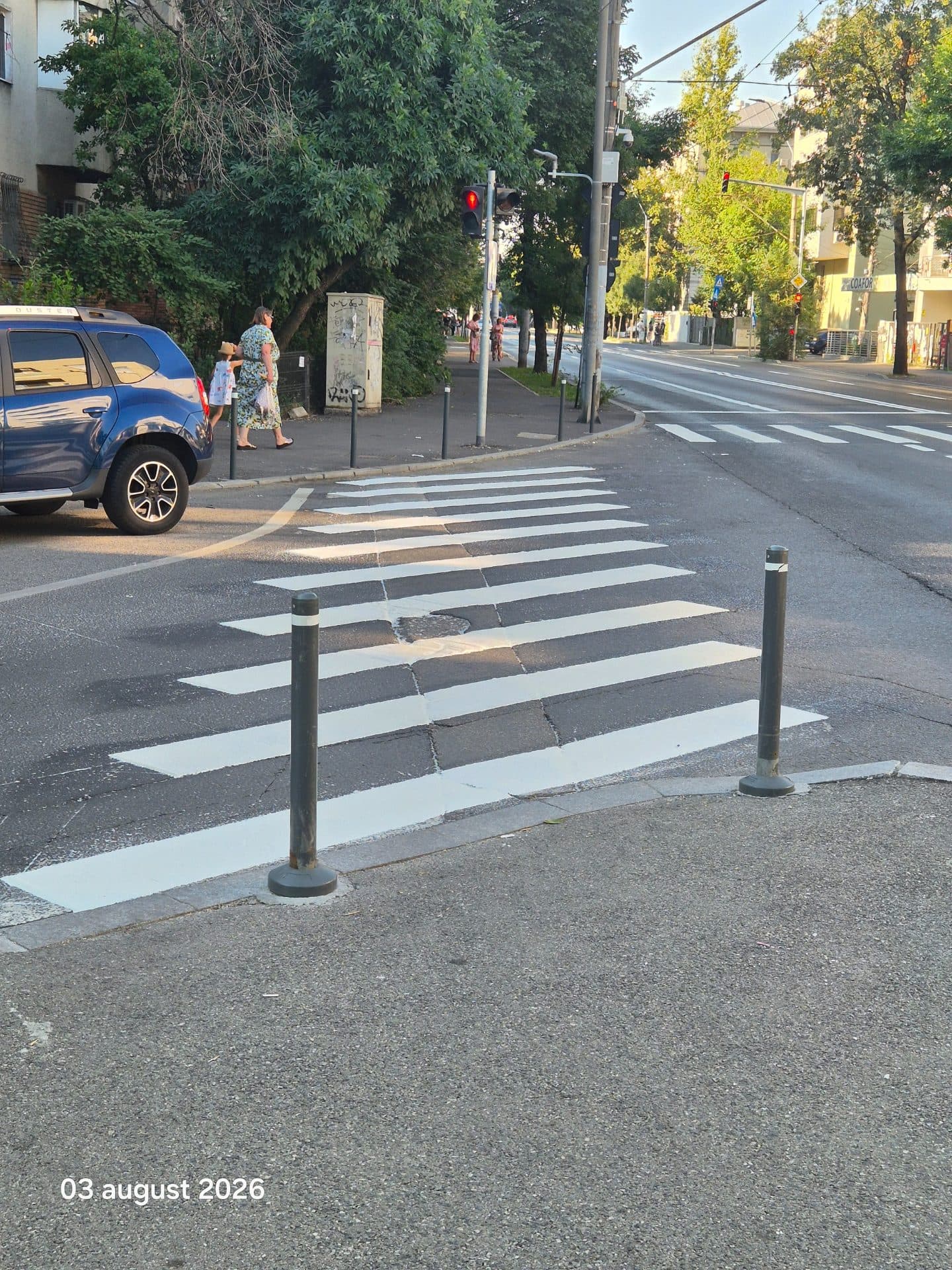 După: Trecere pietoni pe Drumul Sării